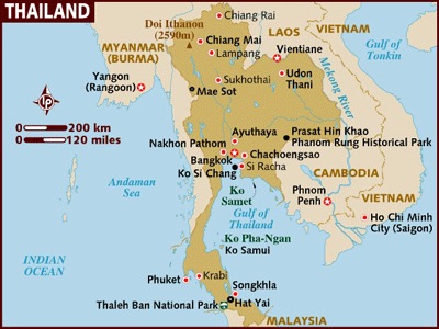 Thailand Map Thailand Map